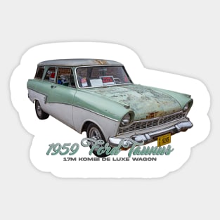 1959 Ford Taunus 17M Kombi De Luxe Wagon Sticker